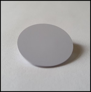 The hobby horse's identification chip, the coin-like